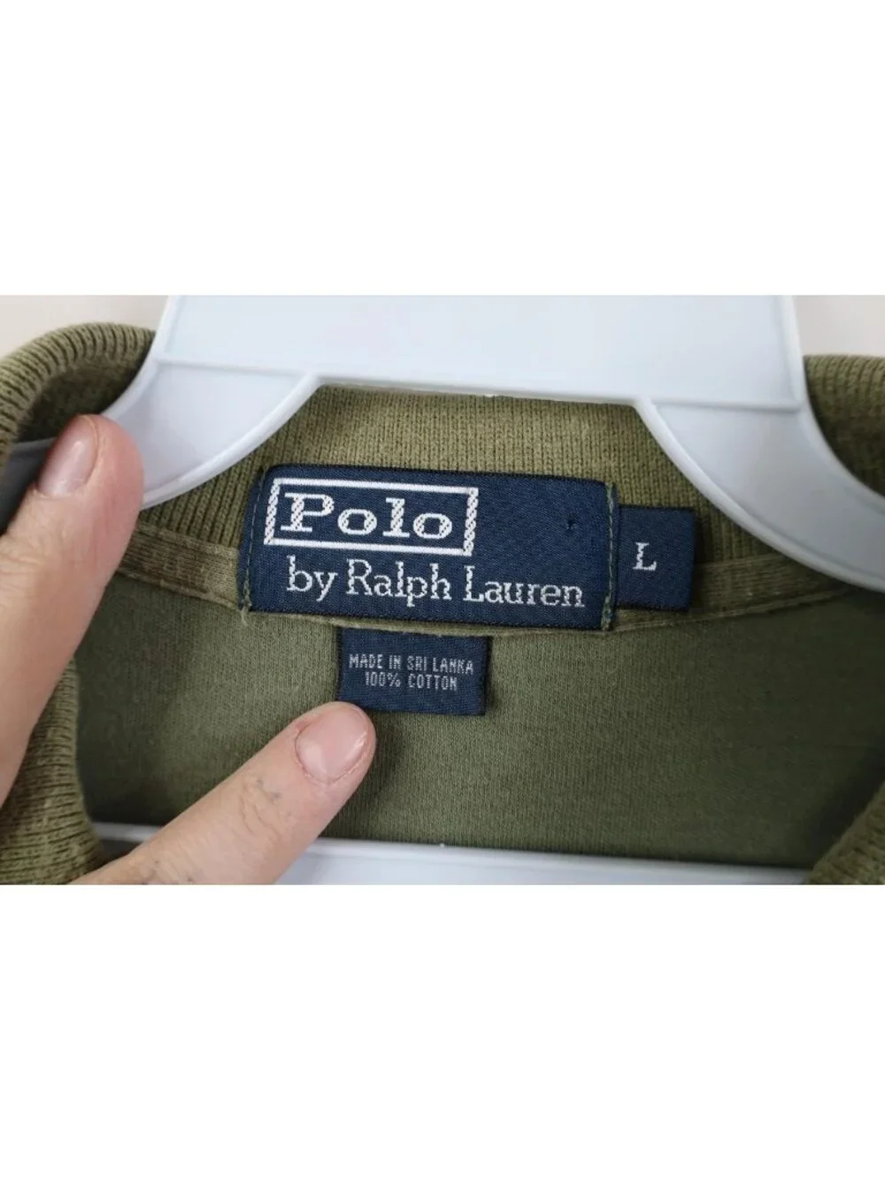 Vtg 90s Ralph Lauren Mens Large Faded Soft Cotton Touch Golf Polo Shirt Green